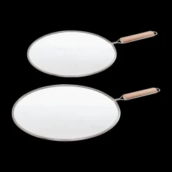 Potten & Pannen|Ygo Antispatdeksel SPAJ Hout/RVS