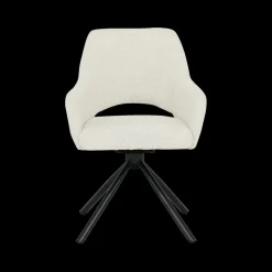 Stoelen|Ygo Armstoel AVORIO Cream Bouclé