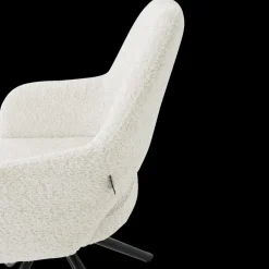 Stoelen|Ygo Armstoel AVORIO Cream Bouclé