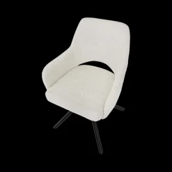 Stoelen|Ygo Armstoel AVORIO Cream Bouclé