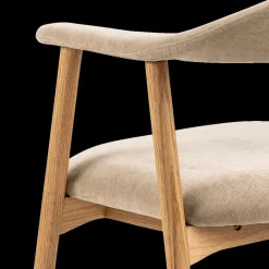 Stoelen|Ygo Armstoel COLETTE Danny Beige - Poot Eik