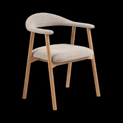 Stoelen|Ygo Armstoel COLETTE Monza Beige - Poot Eik