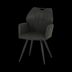 Stoelen|Ygo Armstoel ELODIE Zorro Antraciet