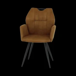 Stoelen|Ygo Armstoel ELODIE Zorro Cognac