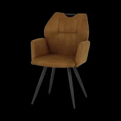 Stoelen|Ygo Armstoel ELODIE Zorro Cognac