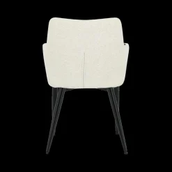 Stoelen|Ygo Armstoel LIZZY Cream Pt Zwart