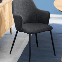 Stoelen|Ygo Armstoel LONNE Basel Dark Grey