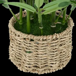 Woondecoratie|Ygo Artif. Bamboe BRODOU in Mand Nat.