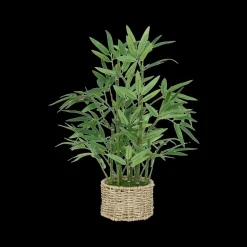 Woondecoratie|Ygo Artif. Bamboe BRODOU in Mand Nat.