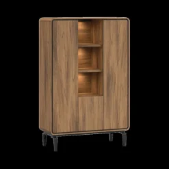 Bergkasten|Ygo Barkast NESTOR Walnoot/Zwart B115