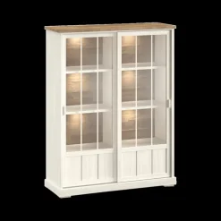 Vitrinekasten|Ygo Barkast TOLUCA Lariks/Old Teak B143