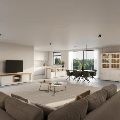 Vitrinekasten|Ygo Barkast TOLUCA Lariks/Old Teak B143