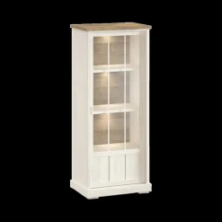 Vitrinekasten|Ygo Barkast TOLUCA Lariks/Old Teak Links B77