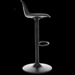 Barkrukken|Ygo Barkruk MARIKO PU zwart