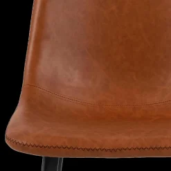 Barkrukken|Ygo Barstoel AMBROS PU retro leather look brandy 691B - ZH63,5cm