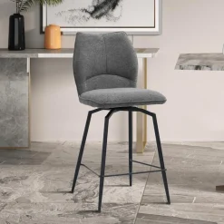 Barkrukken|Ygo Barstoel ANETA Draaibaar Donkergrijs ZH68.5