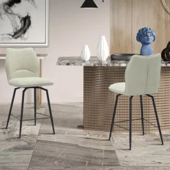 Barkrukken|Ygo Barstoel ANETA Draaibaar Ecru ZH68.5