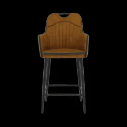 Barkrukken|Ygo Barstoel CHUCK met Greep Luxor Cognac