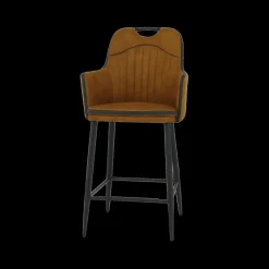 Barkrukken|Ygo Barstoel CHUCK met Greep Luxor Cognac