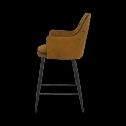 Barkrukken|Ygo Barstoel CHUCK met Greep Luxor Cognac