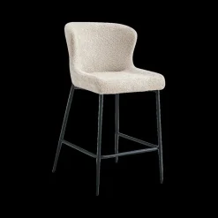 Barkrukken|Ygo Barstoel DORIEN Bouclé Beige