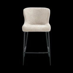 Barkrukken|Ygo Barstoel DORIEN Bouclé Beige