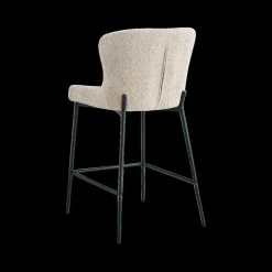 Barkrukken|Ygo Barstoel DORIEN Bouclé Beige