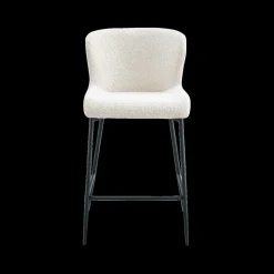 Barkrukken|Ygo Barstoel DORIEN Bouclé Ecru