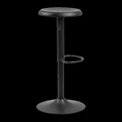 Barkrukken|Ygo Barstoel FACTORY metal matt black rough powder coated