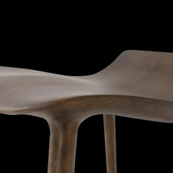 Barkrukken|Ygo Barstoel FAVELA Ash Wood Walnut ZH65