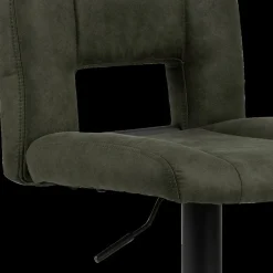 Barkrukken|Ygo Barstoel FINLEY Preston fabric olive green 38