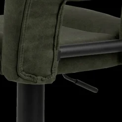 Barkrukken|Ygo Barstoel FINLEY Preston fabric olive green 38