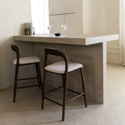 Barkrukken|Ygo Barstoel JAAP Ash Wood Walnut ZH68