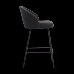 Barkrukken|Ygo Barstoel LEONIE Bouclé Grijs