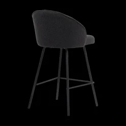 Barkrukken|Ygo Barstoel LEONIE Bouclé Grijs