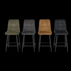 Barkrukken|Ygo Barstoel LORIS ECO PU Nero