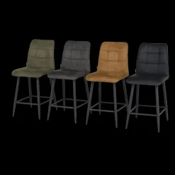 Barkrukken|Ygo Barstoel LORIS Zorro Antraciet