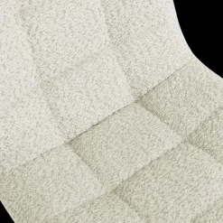 Barkrukken|Ygo Barstoel LUCY Bouclé Ecru Pt Zwart