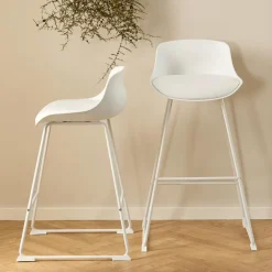 Barkrukken|Ygo Barstoel NECTAR PU Wit ZH76