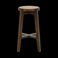 Barkrukken|Ygo Barstoel OLAF Beech Wood Walnut ZH66