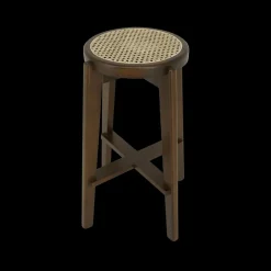 Barkrukken|Ygo Barstoel OLAF Beech Wood Walnut ZH66