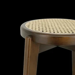 Barkrukken|Ygo Barstoel OLAF Beech Wood Walnut ZH66