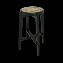 Barkrukken|Ygo Barstoel OLAF Beech Wood Black ZH66