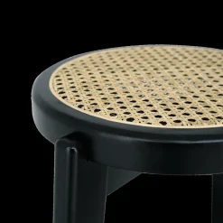 Barkrukken|Ygo Barstoel OLAF Beech Wood Black ZH66