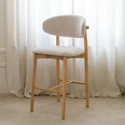 Barkrukken|Ygo Barstoel SIGNY Ash Wood Natural ZH65