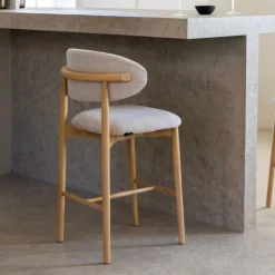 Barkrukken|Ygo Barstoel SIGNY Ash Wood Natural ZH65