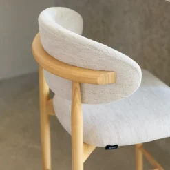 Barkrukken|Ygo Barstoel SIGNY Ash Wood Natural ZH65