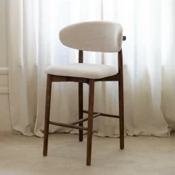 Barkrukken|Ygo Barstoel SIGNY Ash Wood Walnut ZH65