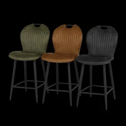 Barkrukken|Ygo Barstoel TWISTER Softyl Olive