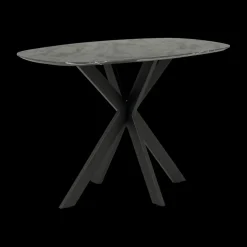 Bartafels|Ygo Bartafel ENRICO 140x80 Marmerlook Zwart